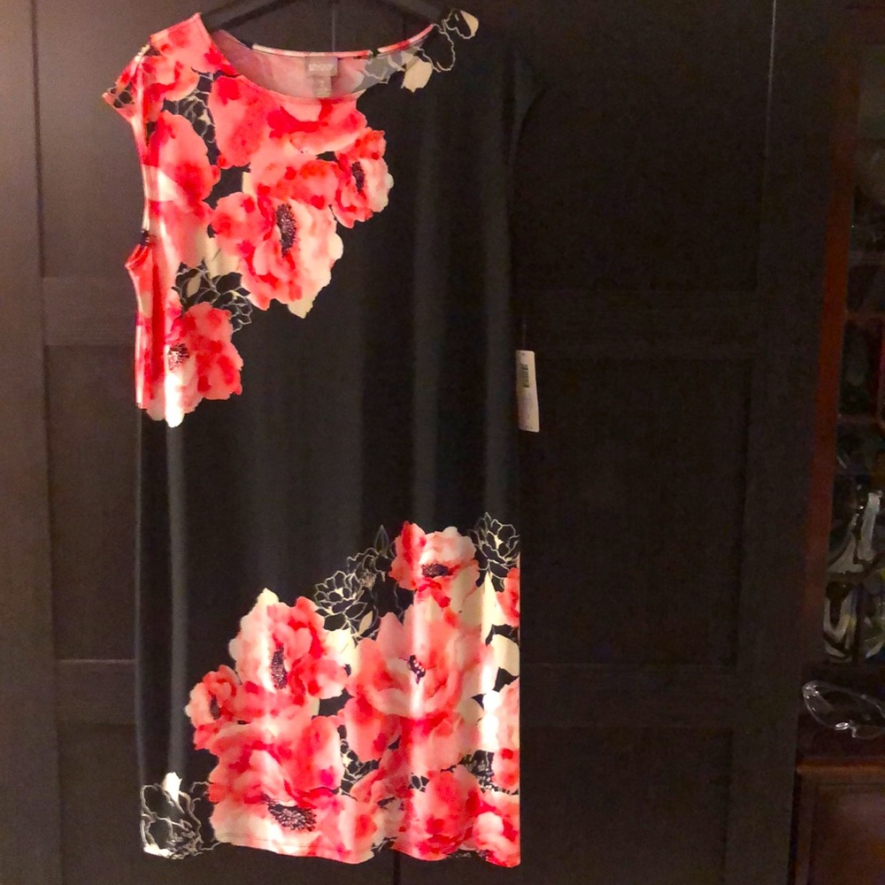 NWT Black and Pink Floral Dress